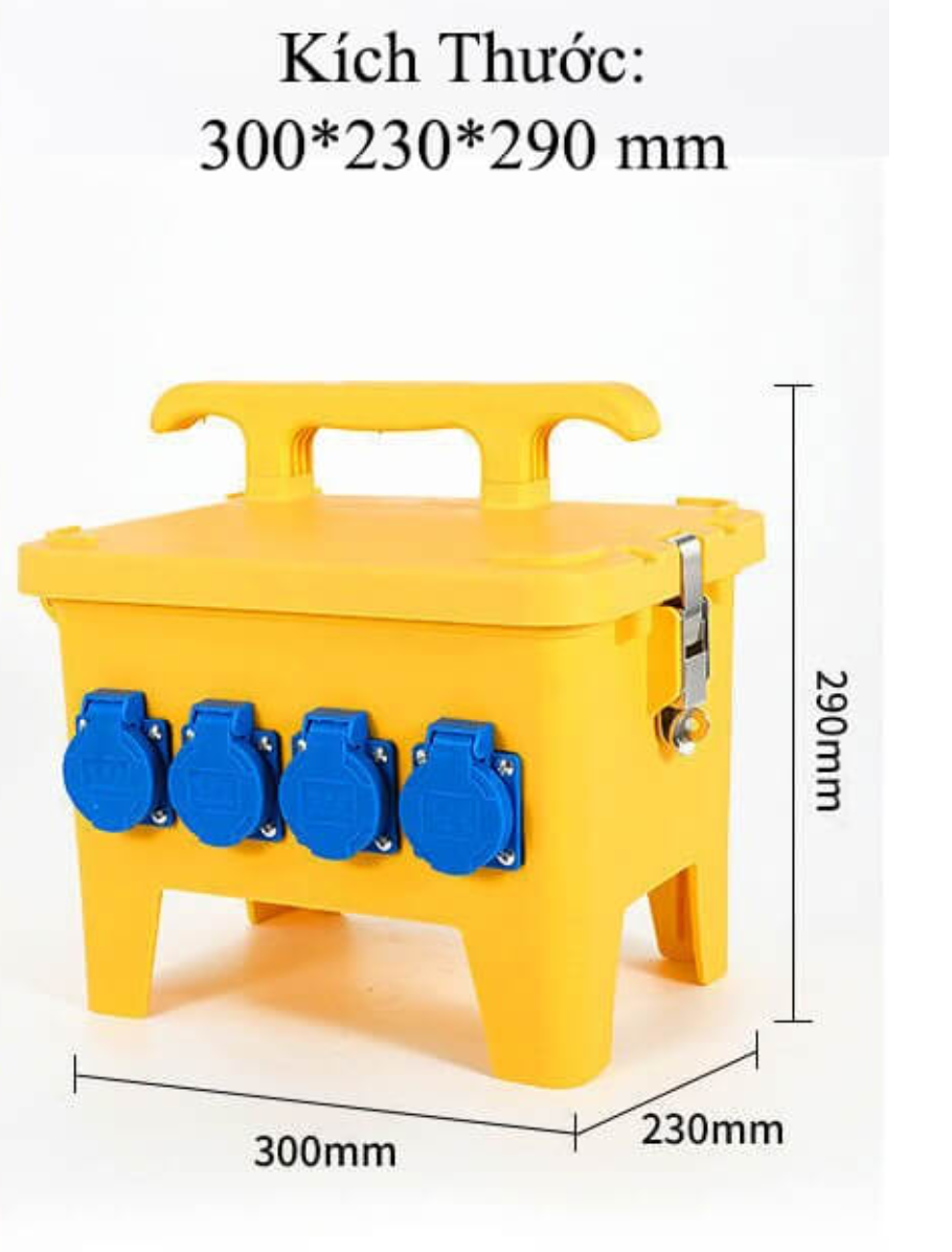 Hộp cấp nguồn di động 8 ổ đa năng cấp nguồn tạm tiện dụng